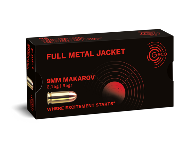 Geco - 9×18 Makarov - 95 gr FMJ - 50 st/ask
