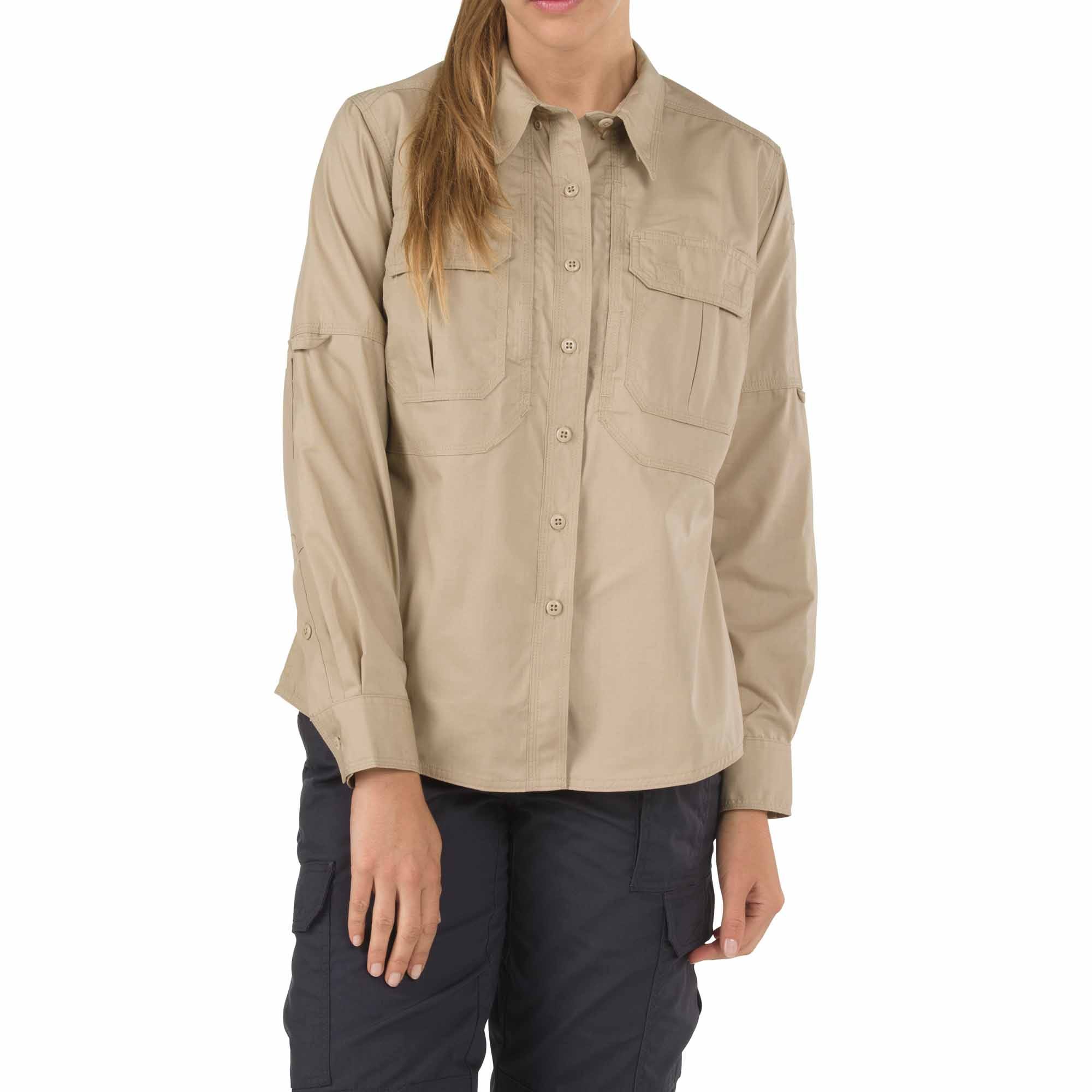 5.11 Women's Taclite Pro långärmad skjorta i TDU Khaki