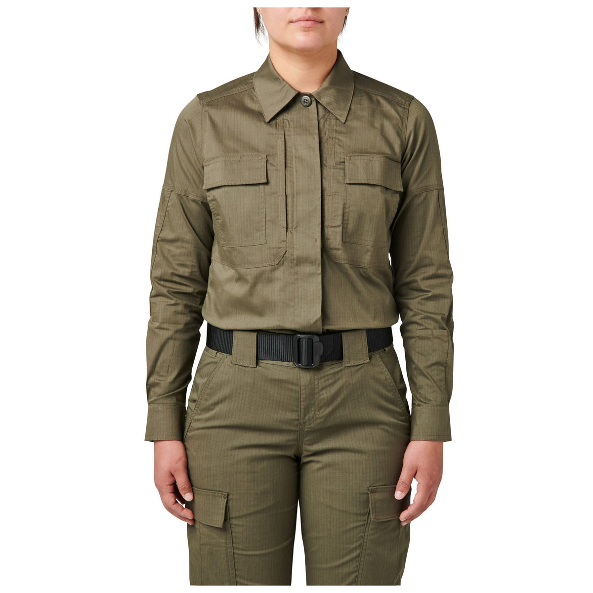 5.11 Tactical Women's Flex-Tac TDU långärmad skjorta i Ranger Green