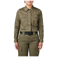 5.11 Tactical Women's Flex-Tac TDU långärmad skjorta i Ranger Green