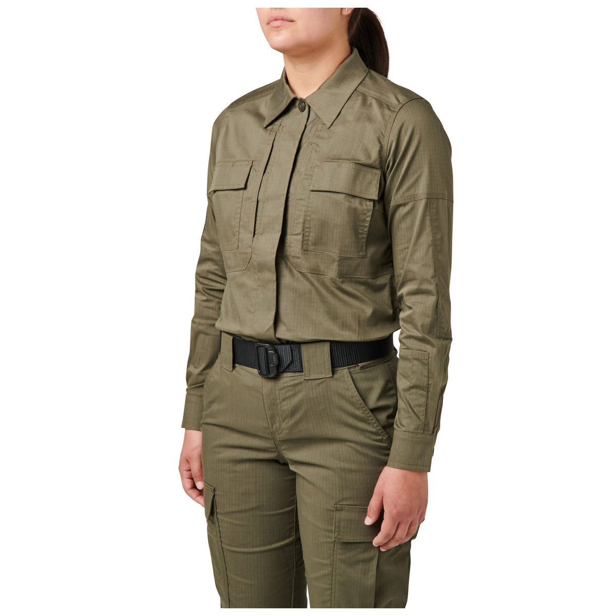 5.11 Tactical Women's Flex-Tac TDU långärmad skjorta i Ranger Green