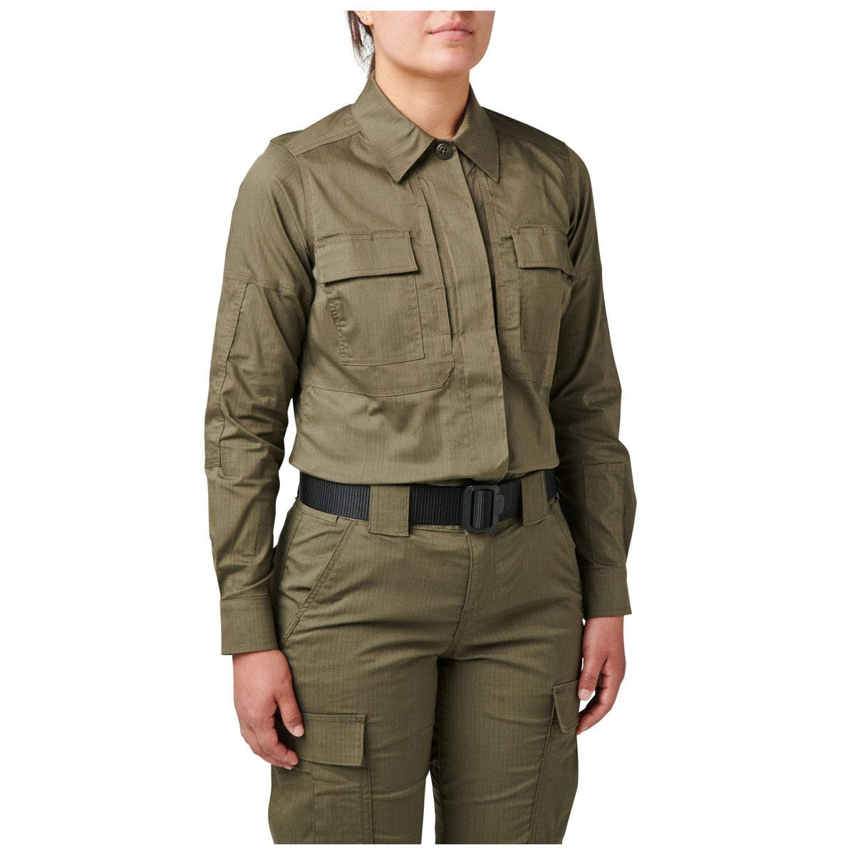 5.11 Tactical Women's Flex-Tac TDU långärmad skjorta i Ranger Green