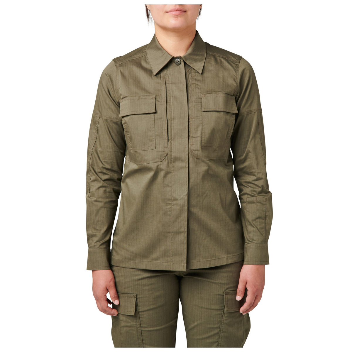 5.11 Tactical Women's Flex-Tac TDU långärmad skjorta i Ranger Green