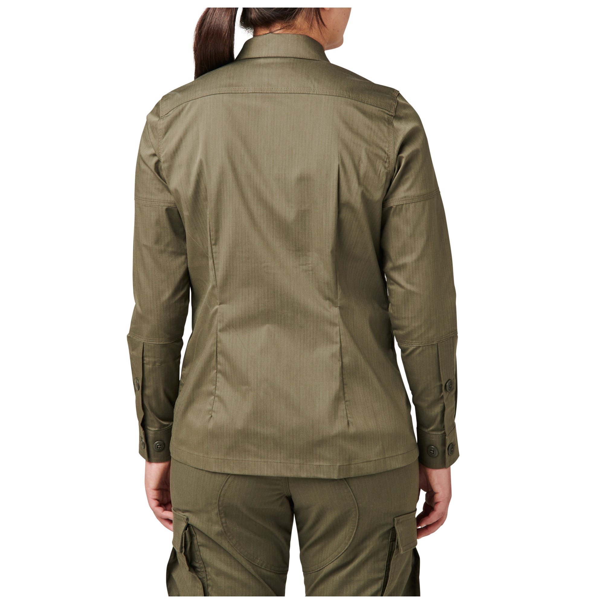 5.11 Tactical Women's Flex-Tac TDU långärmad skjorta i Ranger Green