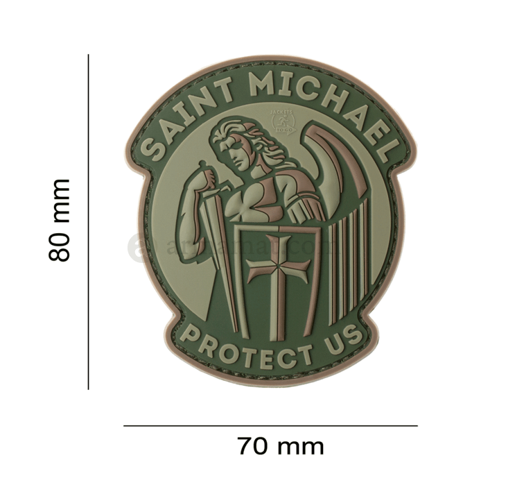 JTG - Saint Michael Patch - Rubber - Green