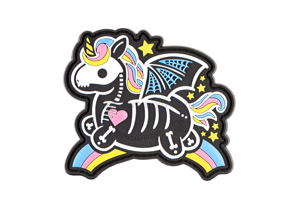 JTG - Skeleton Unicorn Rubber Patch