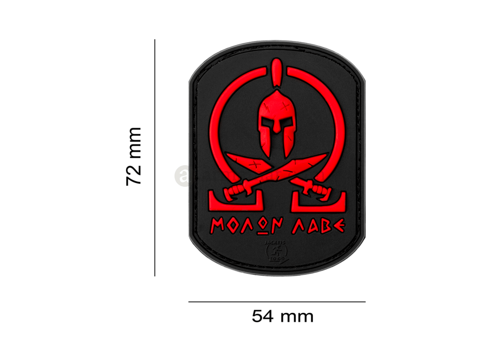 JTG - Molon Labe Rubber Patch - Blackmedic