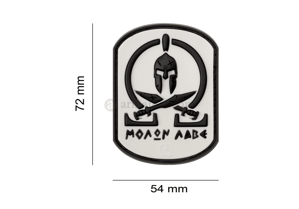 JTG - Molon Labe Rubber Patch - White