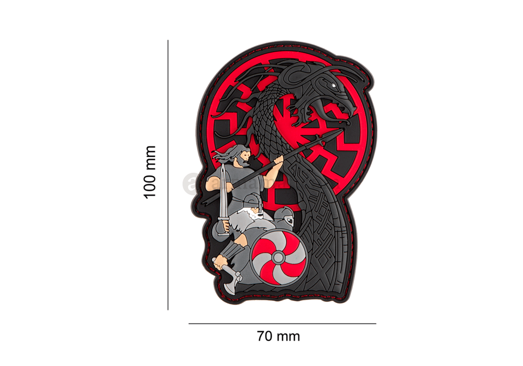 JTG - 3D Viking Dragon Rubber Patch