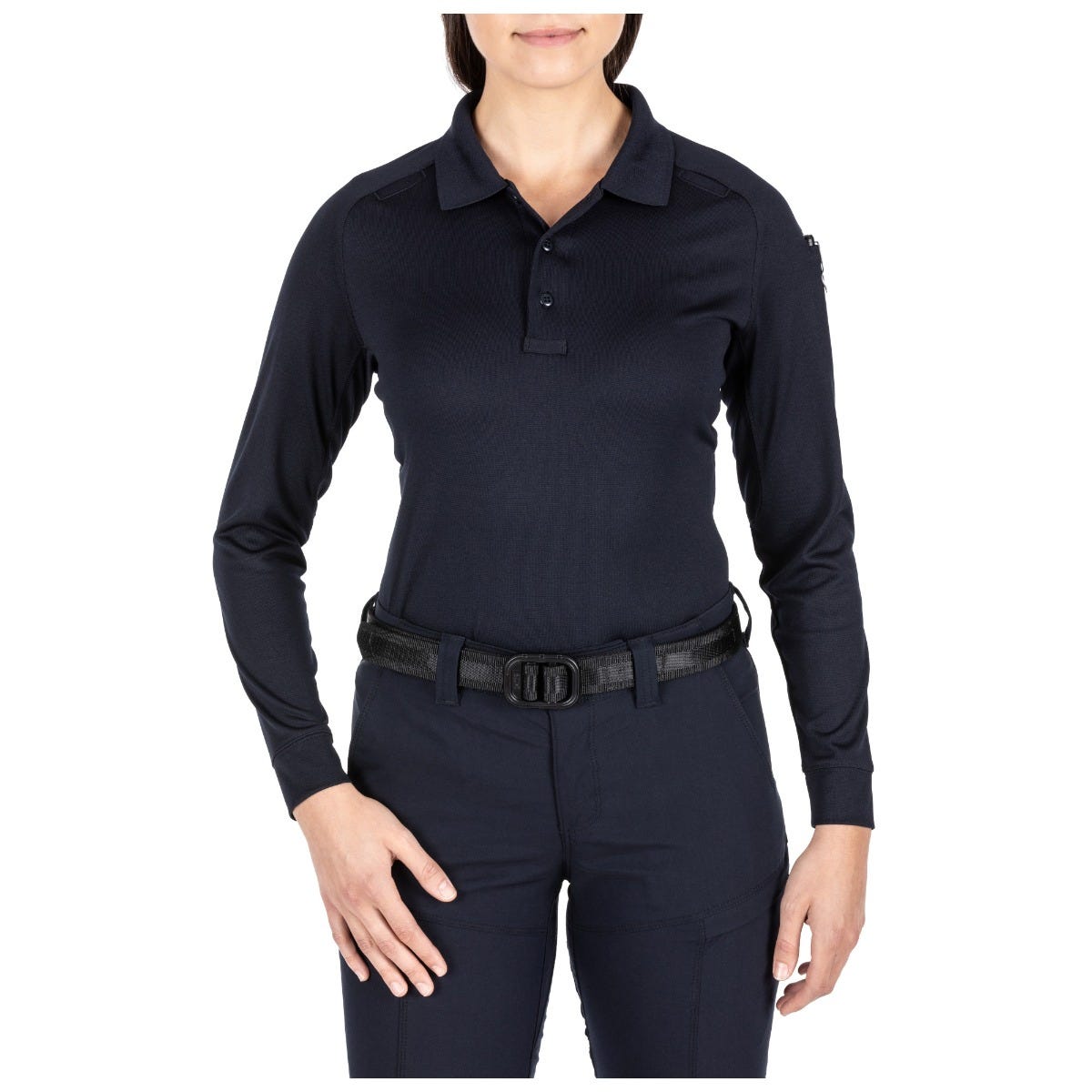 5.11 Women's Performance Long Sleeve Polo i Dark Navy