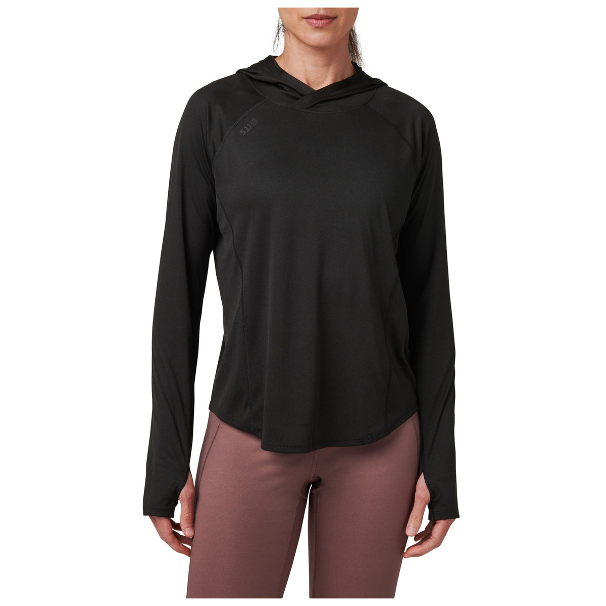 5.11 Women's Sulli UV Hooded Long Sleeve med huva i Black