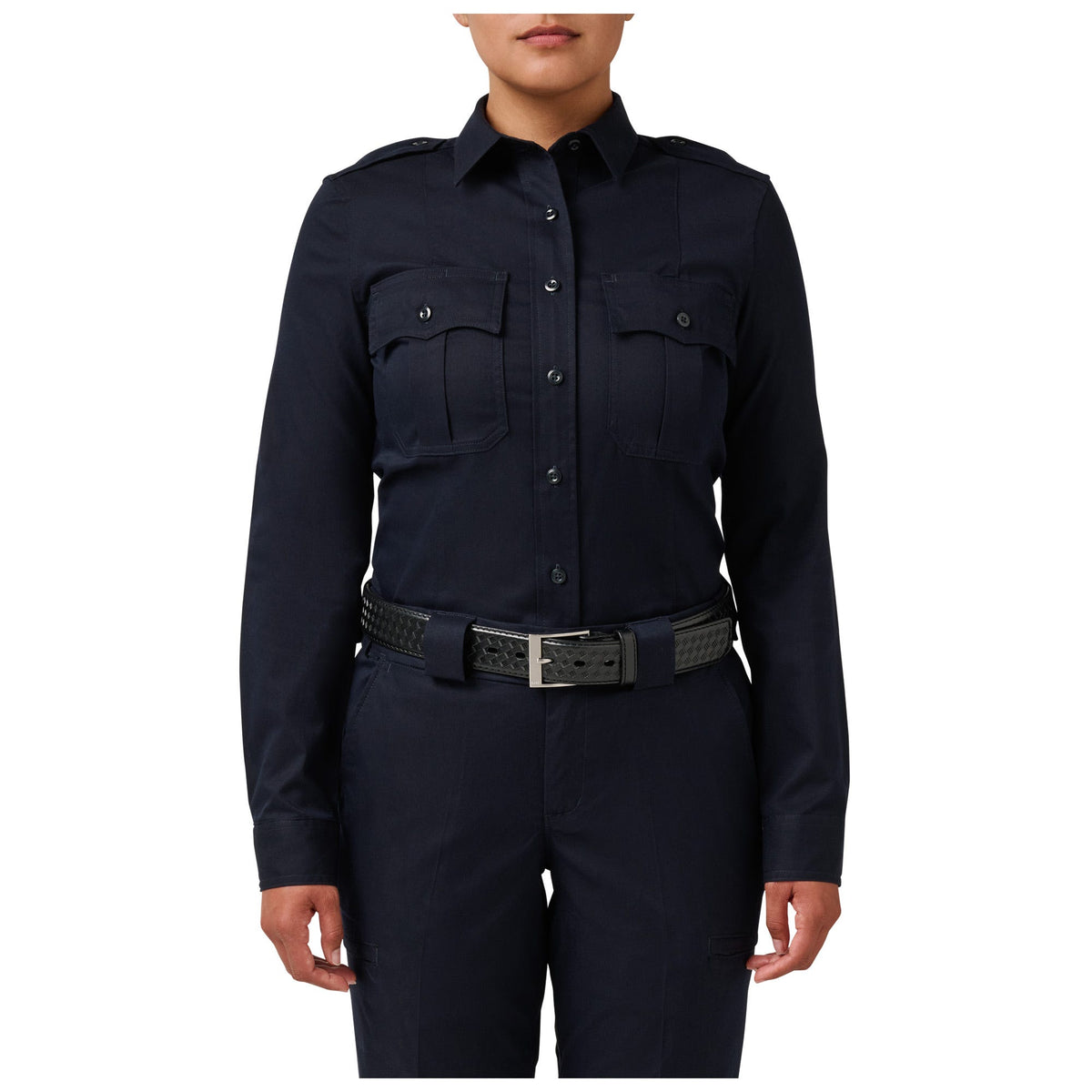 5.11 Women's Stryke LT PDU Class A långärmad skjorta i Dark Navy