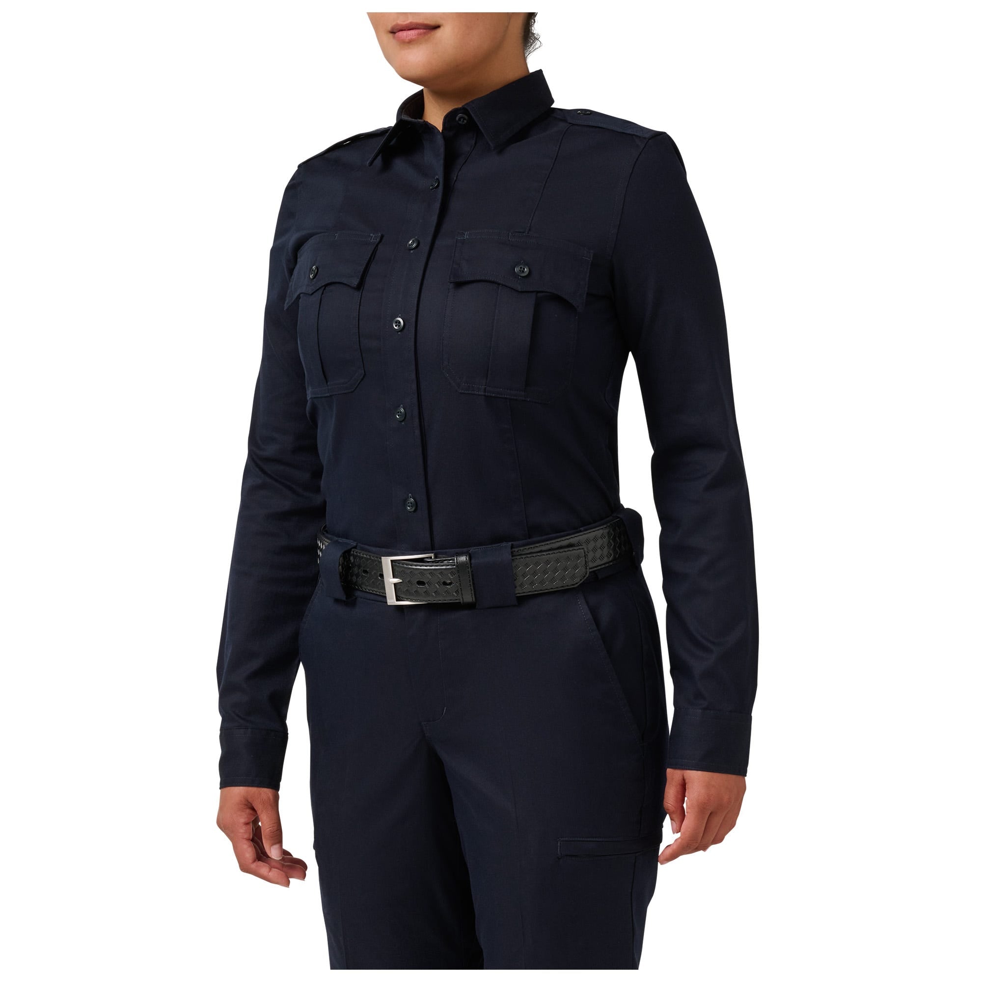 5.11 Women's Stryke LT PDU Class A långärmad skjorta i Dark Navy