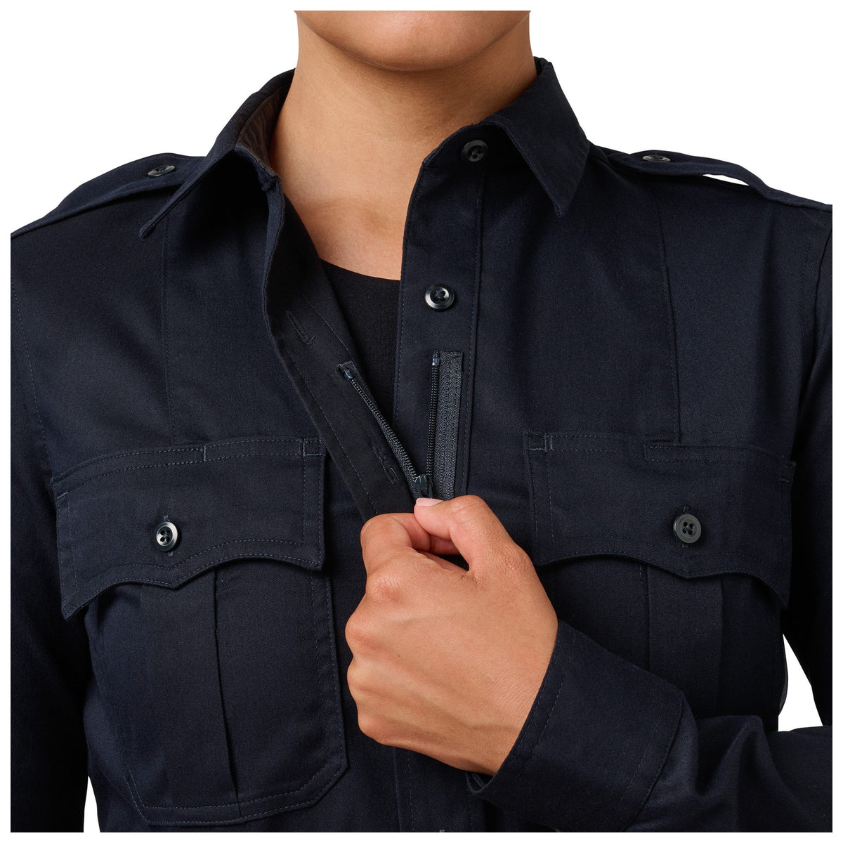 5.11 Women's Stryke LT PDU Class A långärmad skjorta i Dark Navy