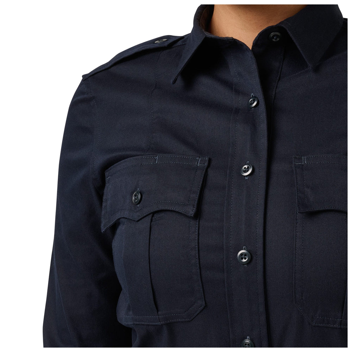 5.11 Women's Stryke LT PDU Class A långärmad skjorta i Dark Navy