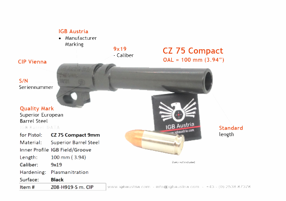 IGB - CZ 75 Compact - IGB 9x19 OEM Style