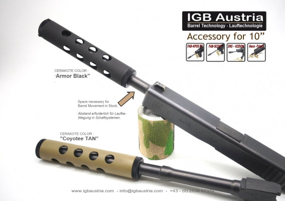IGB - Ported shroud for 10 inch barrel