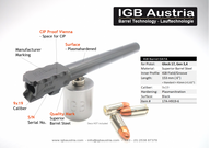 IGB - 6" Glock17 Glock34 Gen3/4 Barrel