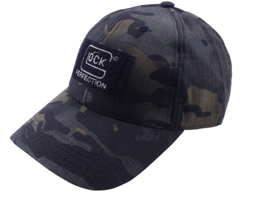 Glock - Perfection Cap with velcro - Black Camo