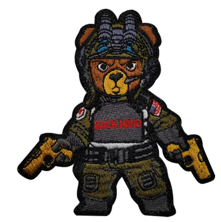 Backhand bear - Patch