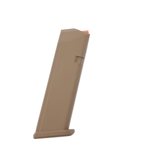 Glock - Magasin till Glock 17 - 9mm - 17rds - Coyote - Orange follower