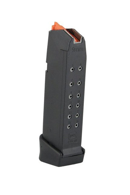 Glock - Magasin till Glock 19 - 9mm - 15+2 rds - Orange