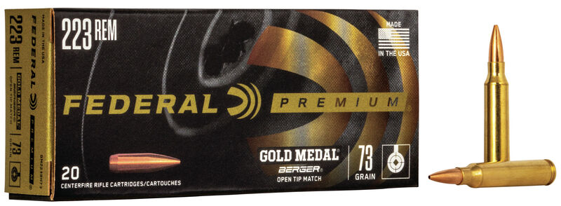 Federal - Gold Medal - 223 Rem - Berger - BT Target - 73gr - 20 ask