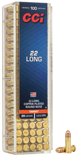 CCI - Target - 22 Long - Copper-Plated - RN - 29gr - 100/Box