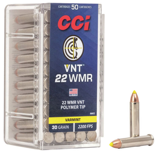 CCI - VNT Polymer Tip - .22 WMR - 30 gr - 50/ask