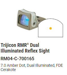 Trijicon - RMR® Dual Illuminated Reflex Sight - FDE