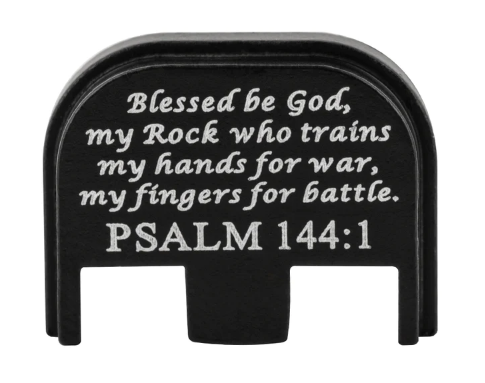 Glock - Rear Slide Cover Plate - Psalm 144:1