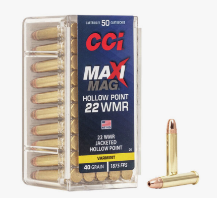 CCI - Maxi-Mag JHP - .22 WMR - 40 gr - 50/ask