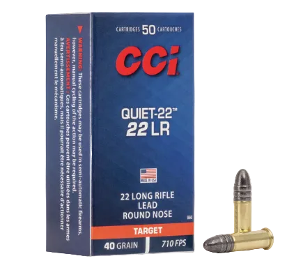 CCI - 22 LR - Lead Round Nose - Quiet-22 - 40gr - 50/Box