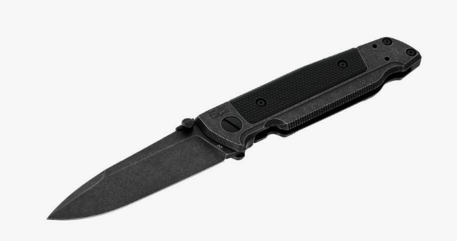 Walther - Q5 Steel Frame Folder Blackwash Plain