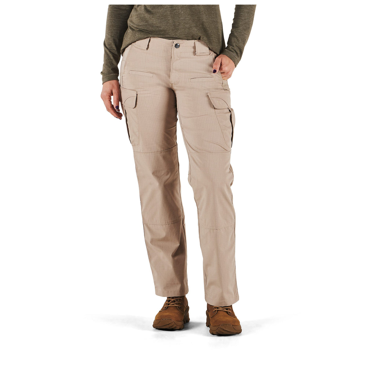 5.11 Stryke Women's Pant dambyxor i Khaki med flera fickor och förstärkningar