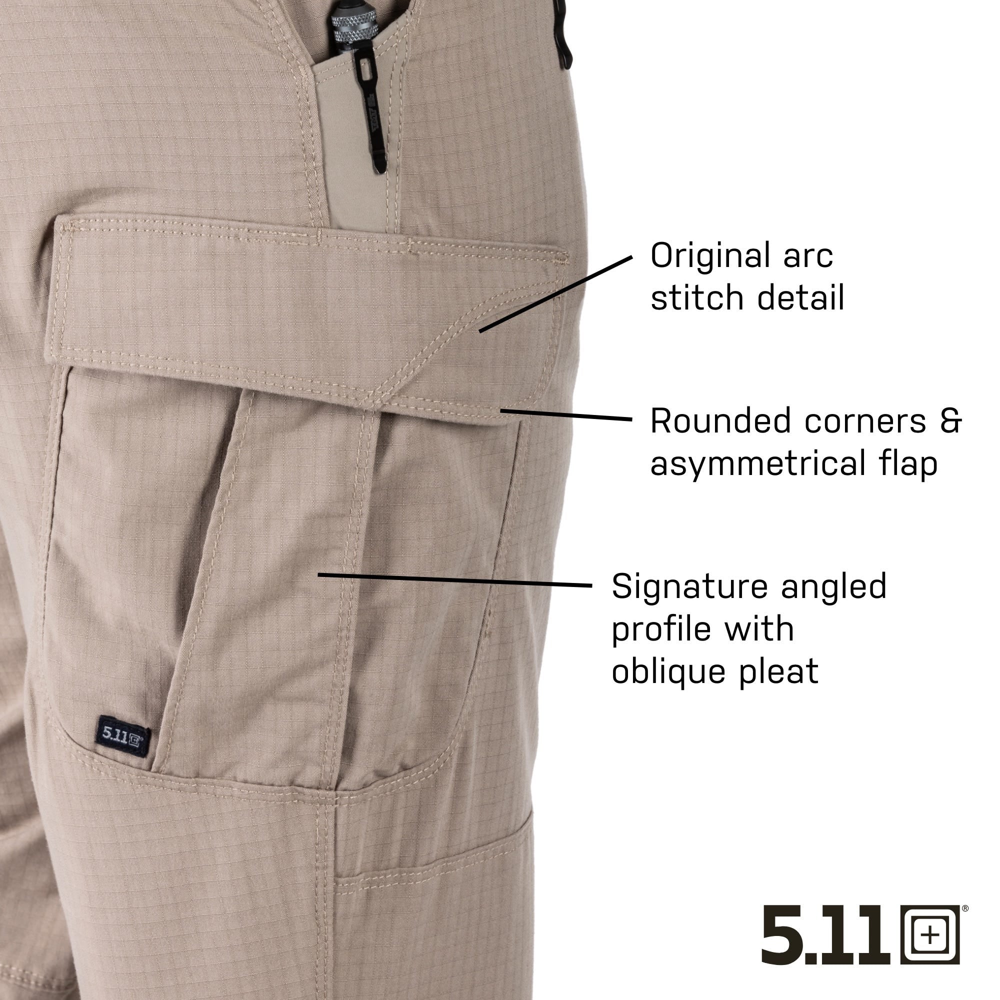 5.11 Stryke Women's Pant dambyxor i Khaki med flera fickor och förstärkningar
