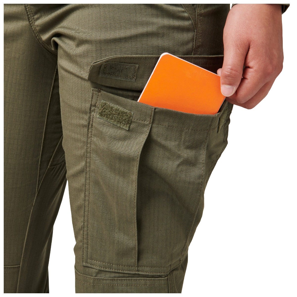 5.11 Women's Flex-Tac TDU Ripstop Pant i Ranger Green, taktiska dambyxor med cargofickor