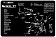 TekMat - Gun Cleaning Bench Mat 3D For Walther P99