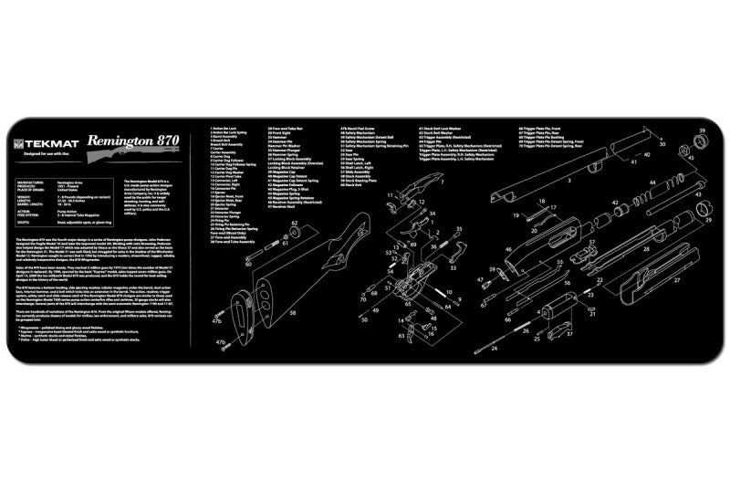 TekMat - Gun Cleaning Bench Mat - Remington 870