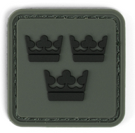 3D Patch - Tre Kronor - PVC - Grey
