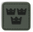 3D Patch - Tre Kronor - PVC - Grey