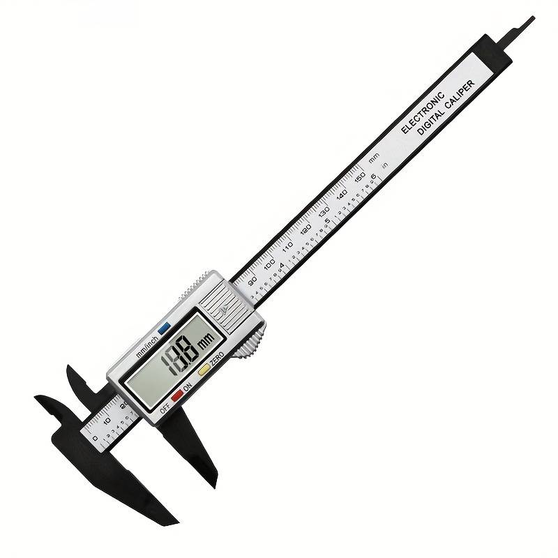 Electronic Digital Caliper - Carbon Fiber - Silver