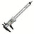 Electronic Digital Caliper - Carbon Fiber - Silver