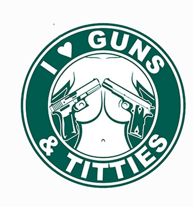 3D Patch - I Love Guns Titties - PVC