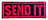 Send it - Red - Small - Patch