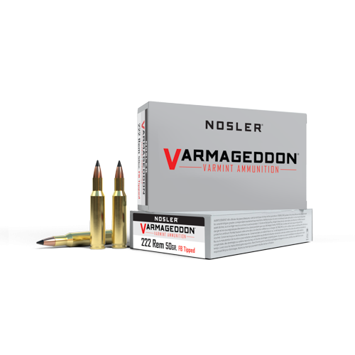 Nosler - Varmageddon Ammunition - .222 Remington - 50gr - VG FBT - 20/ask