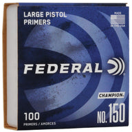 Federal - Champion Centerfire Large Pistol Primer - No .150 Clam