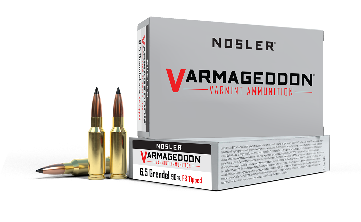 Nosler - Varmageddon Ammunition - 6.5 Grendel - 90gr - FBT - 20/ask