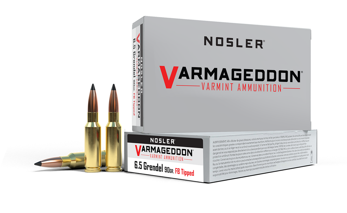 Nosler - Varmageddon Ammunition - 6.5 Grendel - 90gr - FBT - 20/ask
