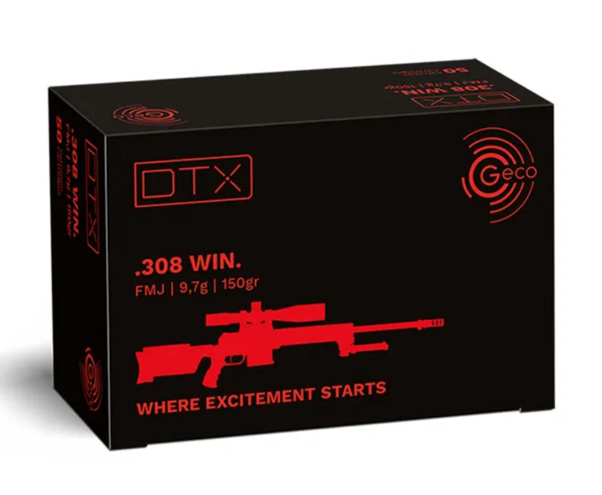 Geco - DTX - 308 Win - FMJ - 150gr/9,7g - 50st